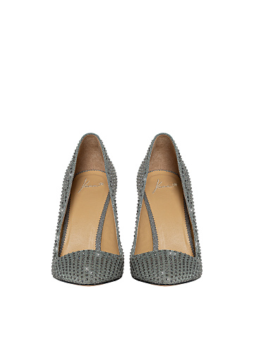 Grey Rhinestones Pumps, 2