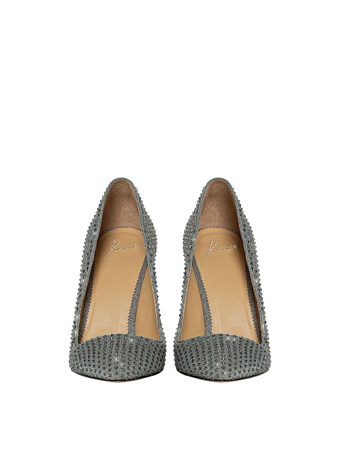 Grey Rhinestones Pumps, 2