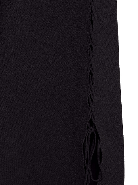 Black Lace Up Jersey Maxi Dress, 4 Black Lace Up Jersey Maxi Dress, 4