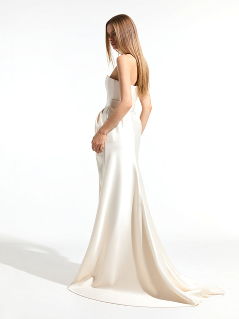 Milk-white maxi dres, 3