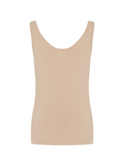 Dark Beige Rhinestones Tank Top, 2 Dark Beige Rhinestones Tank Top, 2