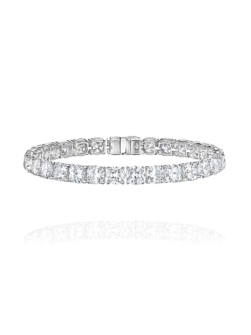 White gold bracelet with LG cushion-cut diamonds, 1