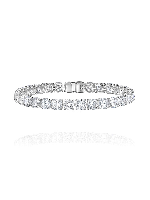 White gold bracelet with LG cushion-cut diamonds, 1