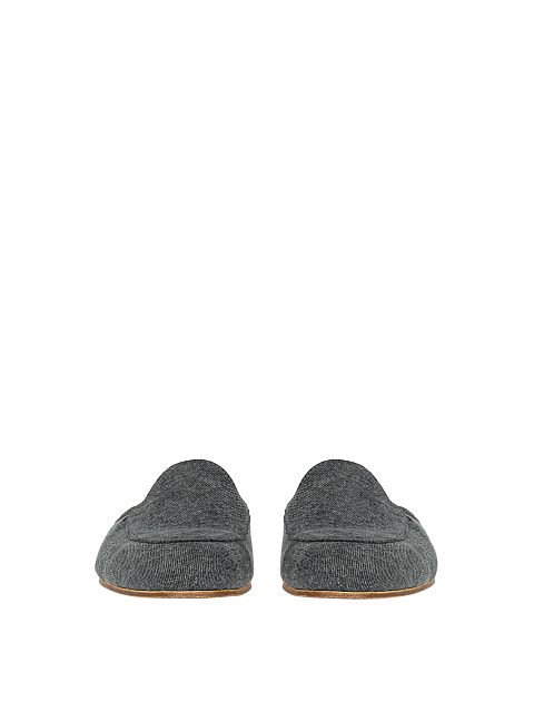 Grey Denim Mules, 2