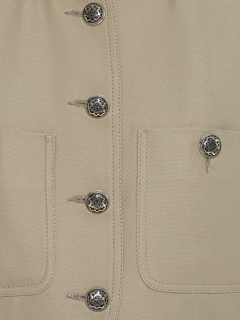 Beige denim suit, 4 Beige denim suit, 4