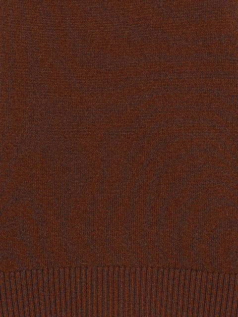 Terracotta cashmere turtleneck, 3