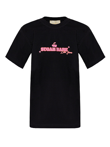 Black cotton T-shirt Sugar Babe, 1