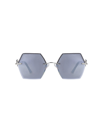 Mirrored Hexagon Sunglasses , 2