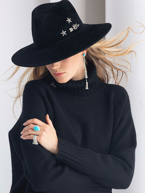 White Gold, Turquoise & Diamonds Ring, 5