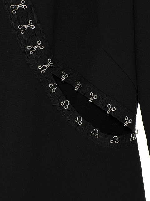 Black midi dress with slits, 3 Black midi dress with slits, 3