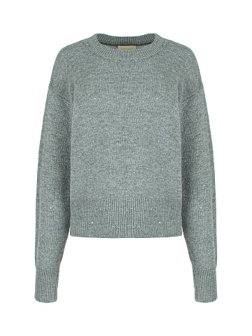 Dark Grey Lurex & Sequins Jumper, 1