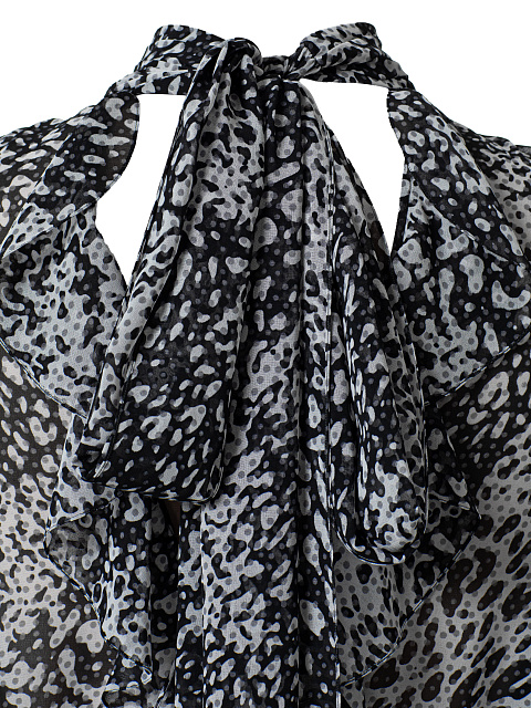 Black‑and‑white mini dress, 4