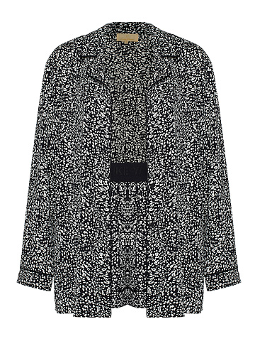 Black pajamas with leopard print, 1