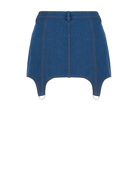 Blue Ultra Mini Denim Skirt, 3 Blue Ultra Mini Denim Skirt, 3