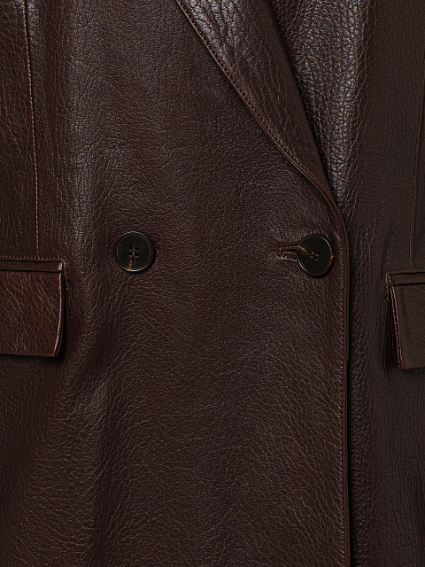Brown leather jacket, 3
