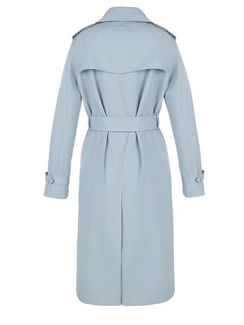 Light Blue Cotton Trench Coat, 4 Light Blue Cotton Trench Coat, 4