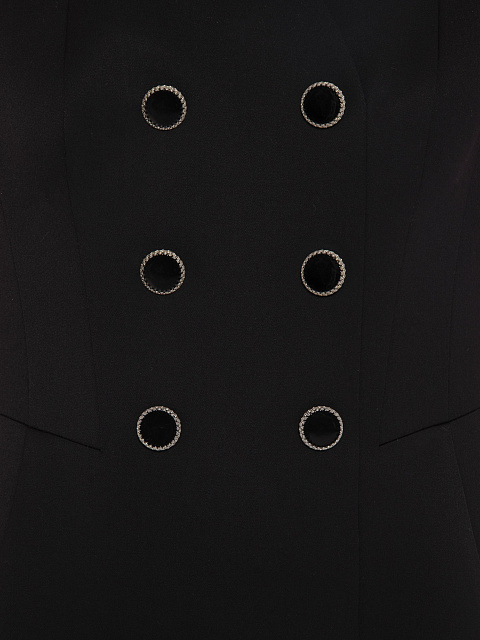 Black mini dress with voluminous sleeves, 7 Black mini dress with voluminous sleeves, 7