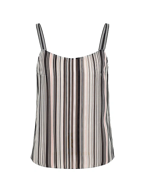 Brown Striped Chiffon Top, 1 Brown Striped Chiffon Top, 1