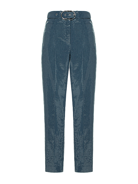 Blue Sequin Denim Pant Suit, 3 Blue Sequin Denim Pant Suit, 3