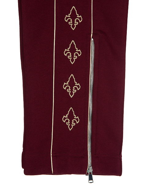 Bordeaux Embroidered Jersey Suit, 4