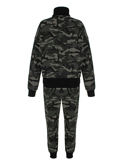 Black Camouflage Jersey Suit, 2 Black Camouflage Jersey Suit, 2