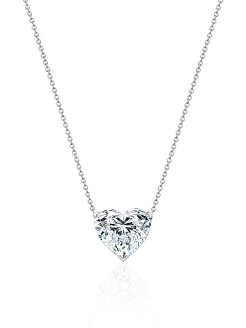 White Gold & Diamonds "Heart" Necklace, 1