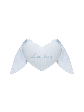 Light Blue Padded Heart Toy, 1