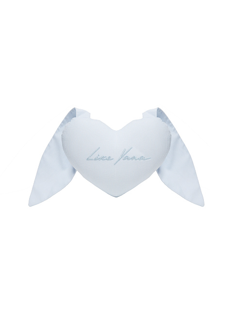 Light Blue Padded Heart Toy, 1