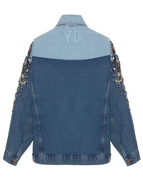Oversized denim jacket with embroidery, 2 Oversized denim jacket with embroidery, 2