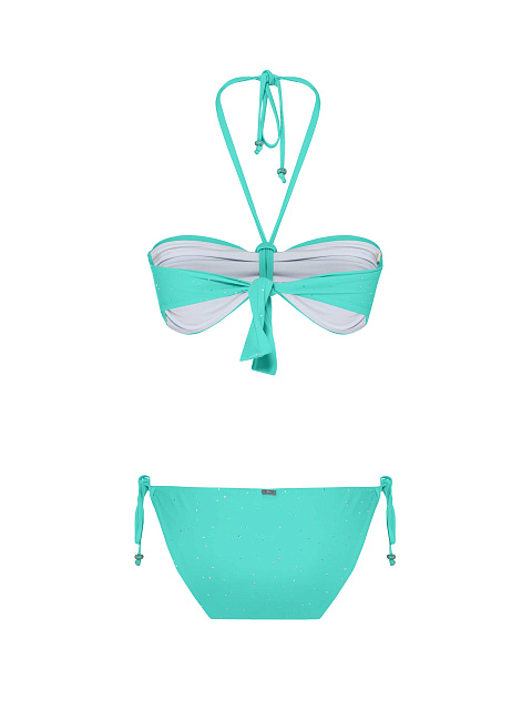 Mint swimsuit with rhinestones, 2 Mint swimsuit with rhinestones, 2