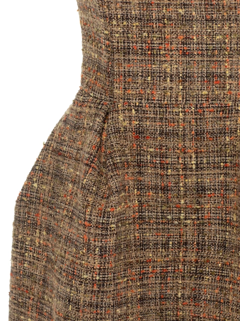 Brown Tweed Mini Dress, 3 Brown Tweed Mini Dress, 3