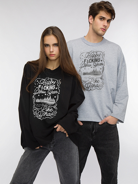 Printed Black Cotton Cropped L/S T-Shirt, 4
