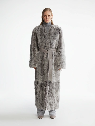 Toscana Shearling Long Coat, 2
