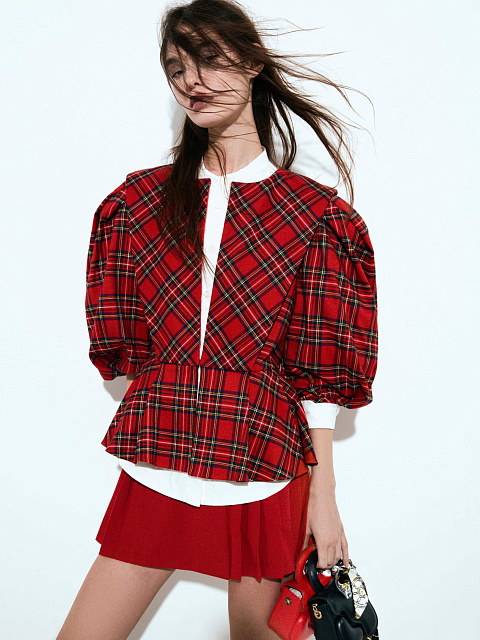 Red Pleated Mini Skirt, 4 Red Pleated Mini Skirt, 4