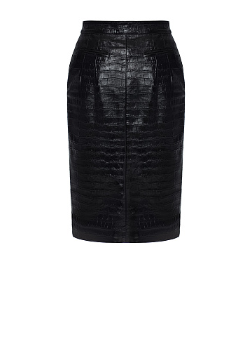 Black leather skirt, 2