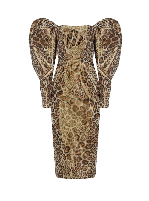 Leopard off-the-shoulder dress, 1 Leopard off-the-shoulder dress, 1