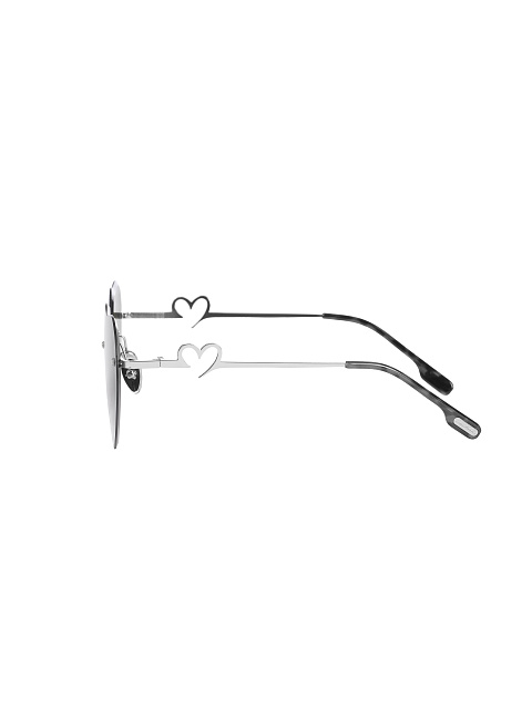 Grey Gradient Heart-Shaped Sunglasses, 3