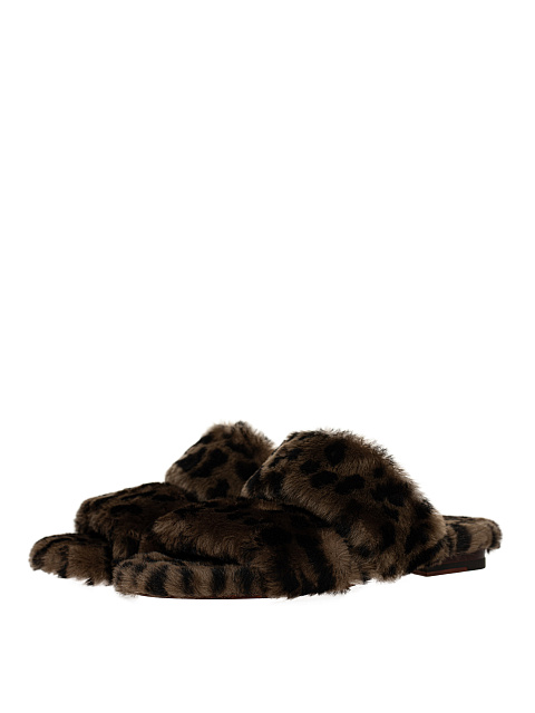 Leopard Shearling Mules, 1
