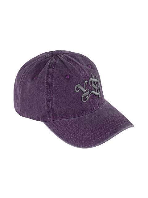 Purple YD Embroidered Denim Cap, 1