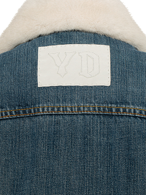 Blue Denim & Mink Fur Jacket, 4 Blue Denim & Mink Fur Jacket, 4