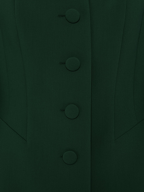 Green Two-piece Suit With Flared Trousers, 6