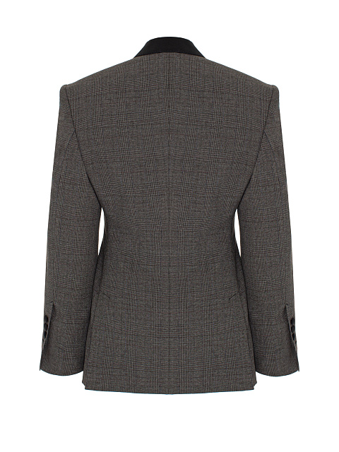 Grey checked blazer, 4