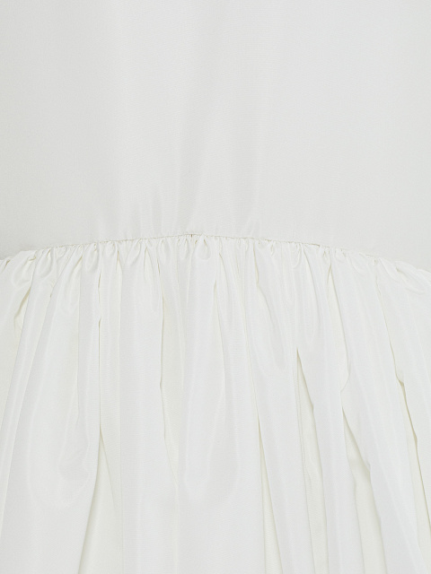 White taffeta maxi skirt, 6