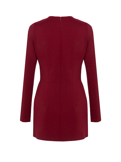 Burgundy Mini Dress With Slits, 2 Burgundy Mini Dress With Slits, 2