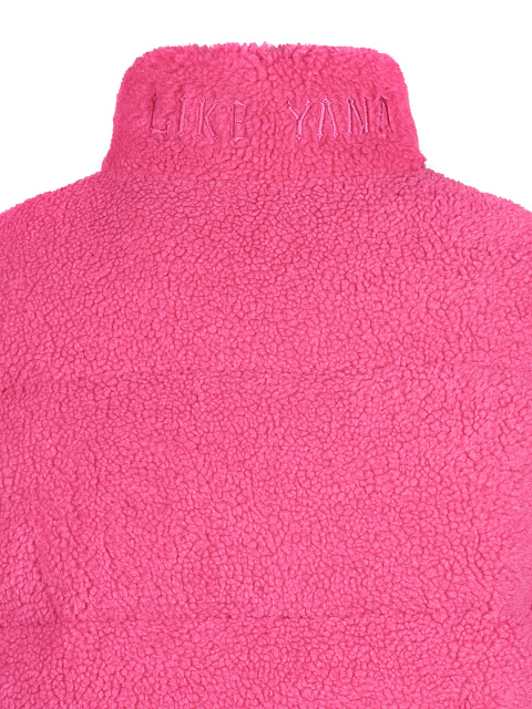 Hot Pink Teddy Padded Jacket, 4