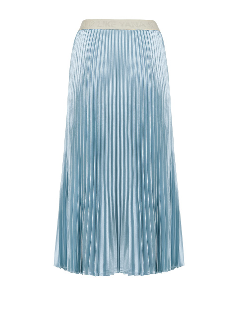Blue Pleated Midi Skirt, 3 Blue Pleated Midi Skirt, 3