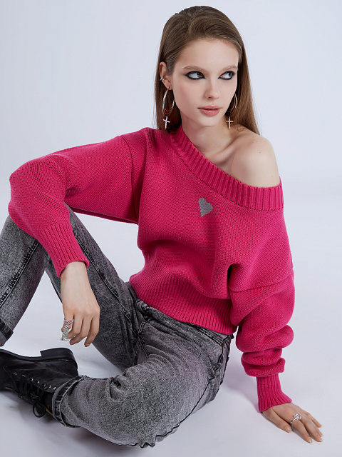 Silver & Cubic Zirkonia Hoop Earrings, 2