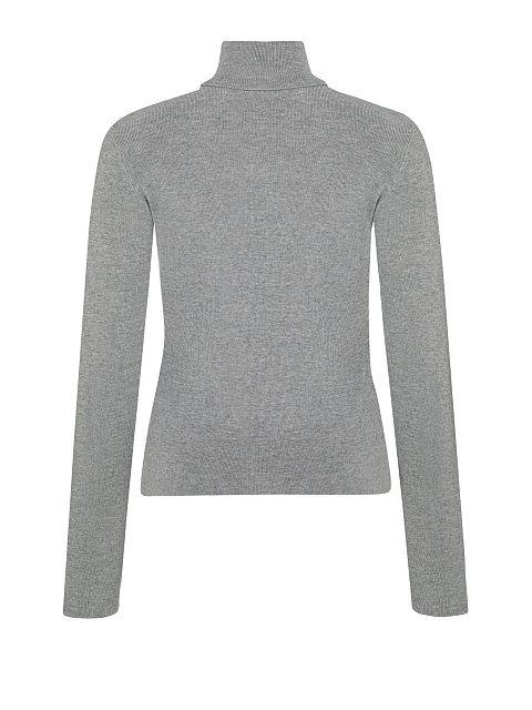 Grey Cashmere & Silk Turtleneck, 2 Grey Cashmere & Silk Turtleneck, 2