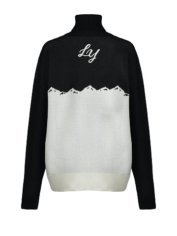 Men's Black & White Santa's Favorite Sweater, 2