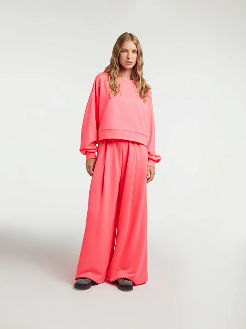 Hot Pink Jersey Wide Pants Tracksuit, 8 Hot Pink Jersey Wide Pants Tracksuit, 8